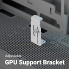 AeroCool P500B Digi Midi-Tower Case with window and RGB lighting, White