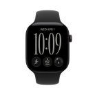 Apple Watch Series 12 (GPS) 46mm Black Aluminium Case with Black Sport Band, S/M