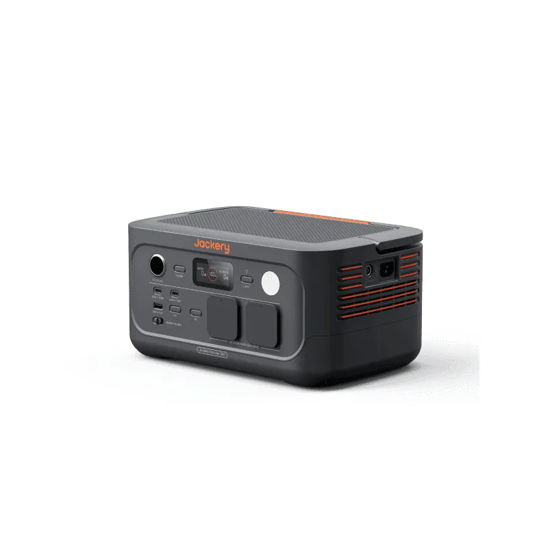 Jackery Explorer 500 v2 EU Portabel kraftstation, 512 Wh, 500 W, LiFePO4, Svart/Orange