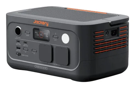 Jackery Explorer 500 v2 EU Portabel kraftstation, 512 Wh, 500 W, LiFePO4, Svart/Orange