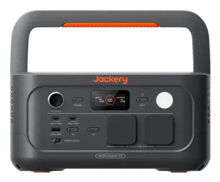 Jackery Explorer 500 v2 EU Portabel kraftstation, 512 Wh, 500 W, LiFePO4, Svart/Orange