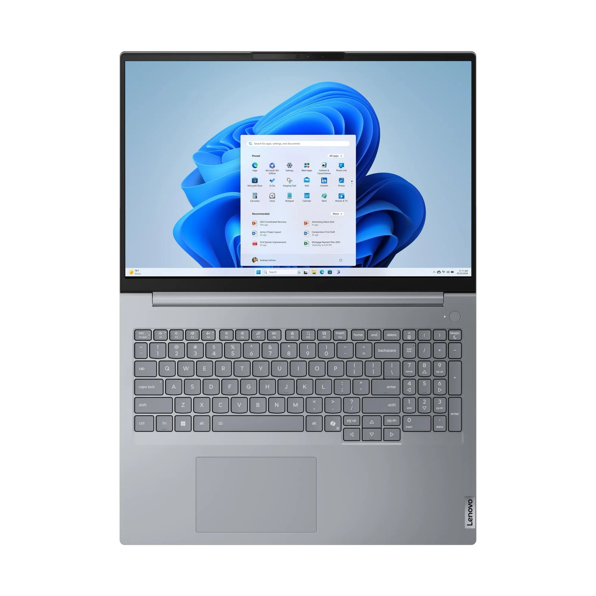 Lenovo ThinkBook 16 G9 IRL 16" i5-210H, 16GB, 512GB, Win 11 Pro - Notebook, Grey