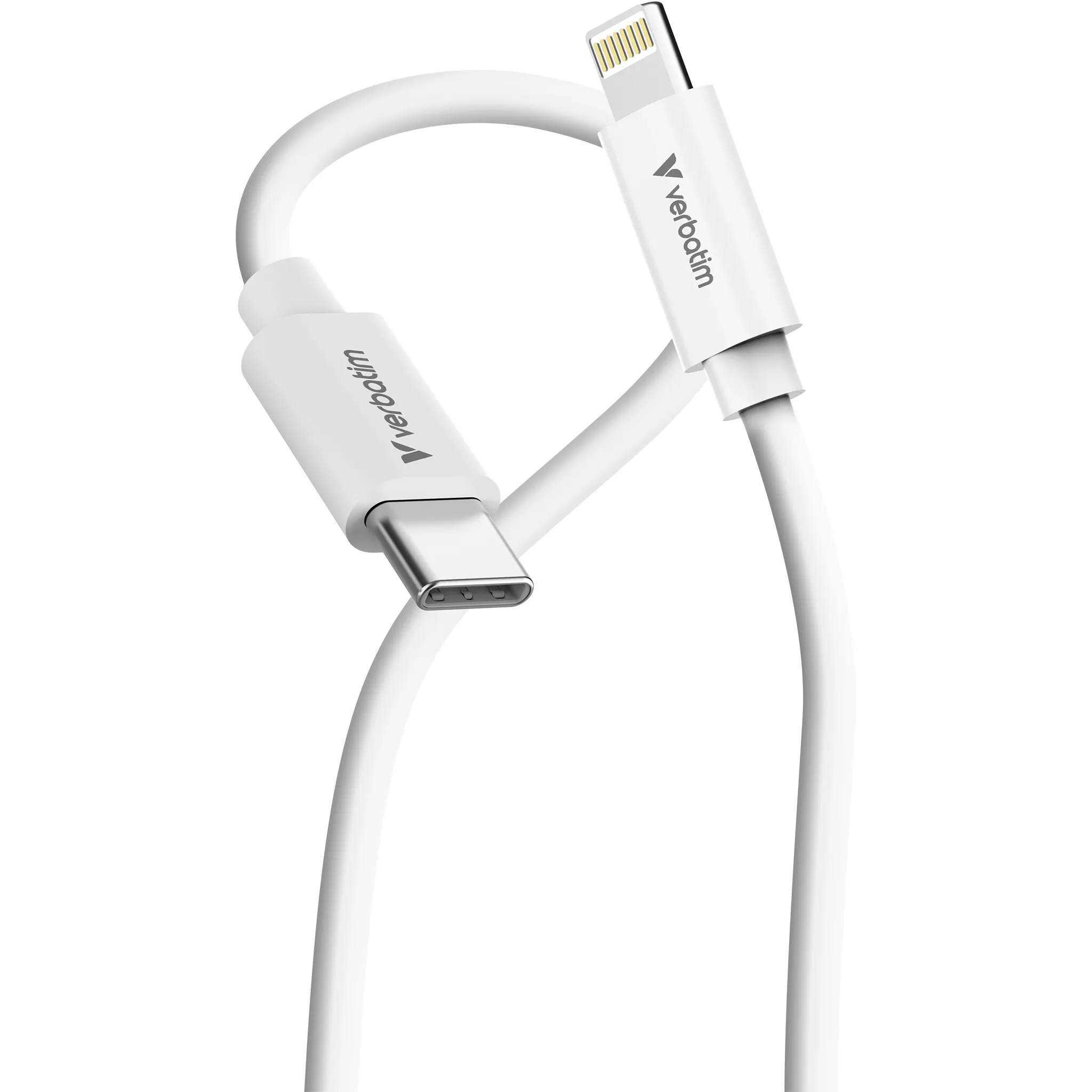 Verbatim Essentials USB-C to Lightning cable, 1 m, Black and White, 2 pcs