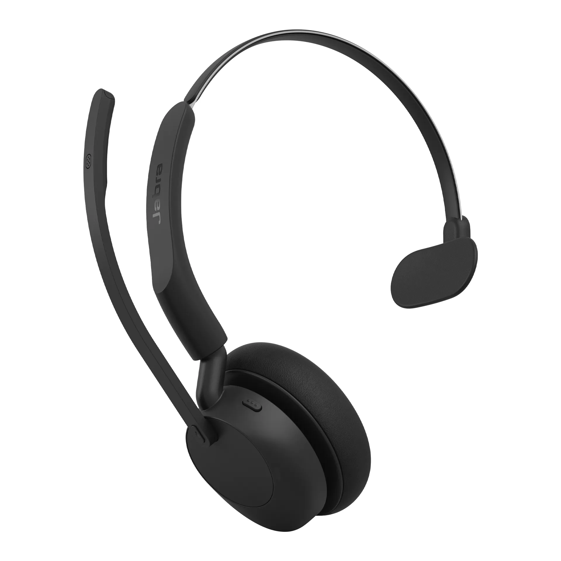 Jabra Evolve3 45 UC Link 390a -langaton monokuuloke + latausteline ja USB-A-sovitin, musta