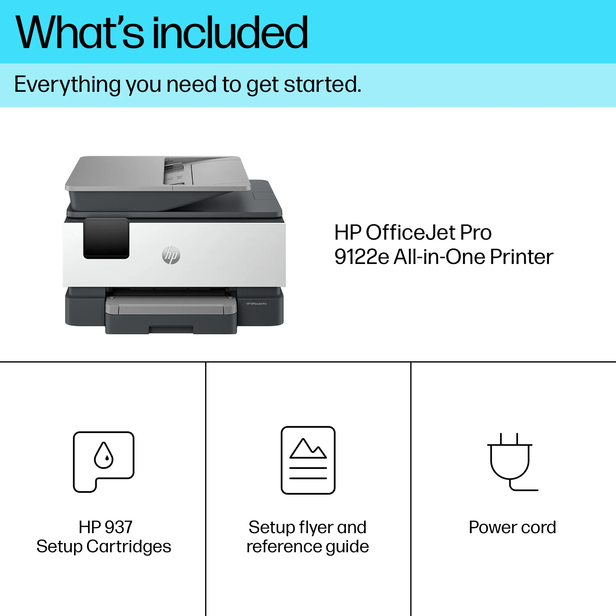 HP OfficeJet Pro 9122e All-in-One 22ppm Printer