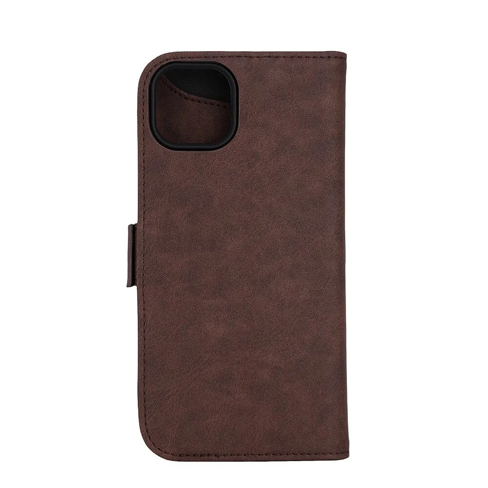 GEAR Wallet MagSeries, iPhone 15 Plus - pl&aring;nboksfodral, Brun