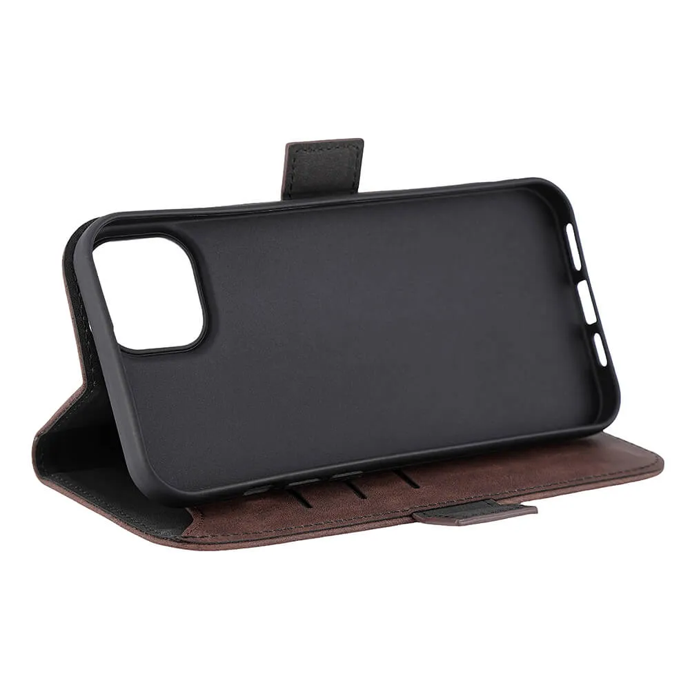 GEAR Wallet MagSeries, iPhone 15 Plus -lompakkokotelo, Ruskea