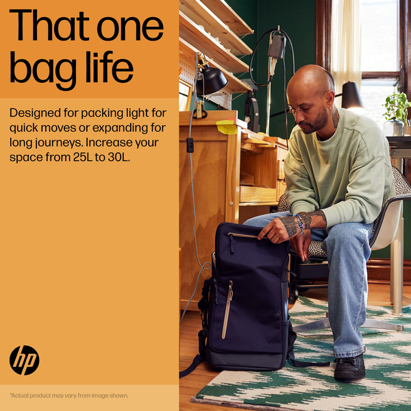 HP Travel 25l BNG - notebook backpack, blue, 15.6"