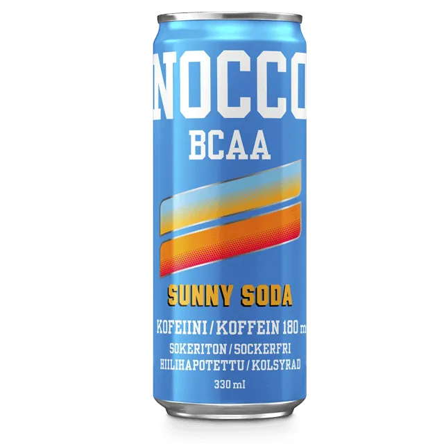 NOCCO Sunny Soda - BCAA energidryck, 330 ml, 24-pack