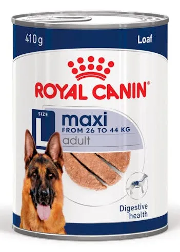 Royal Canin Maxi Adult Loaf, Wet food for dogs, 410g