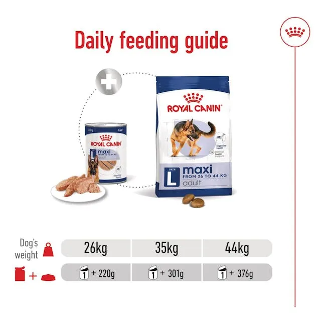 Royal Canin Maxi Adult Loaf, Wet food for dogs, 410g