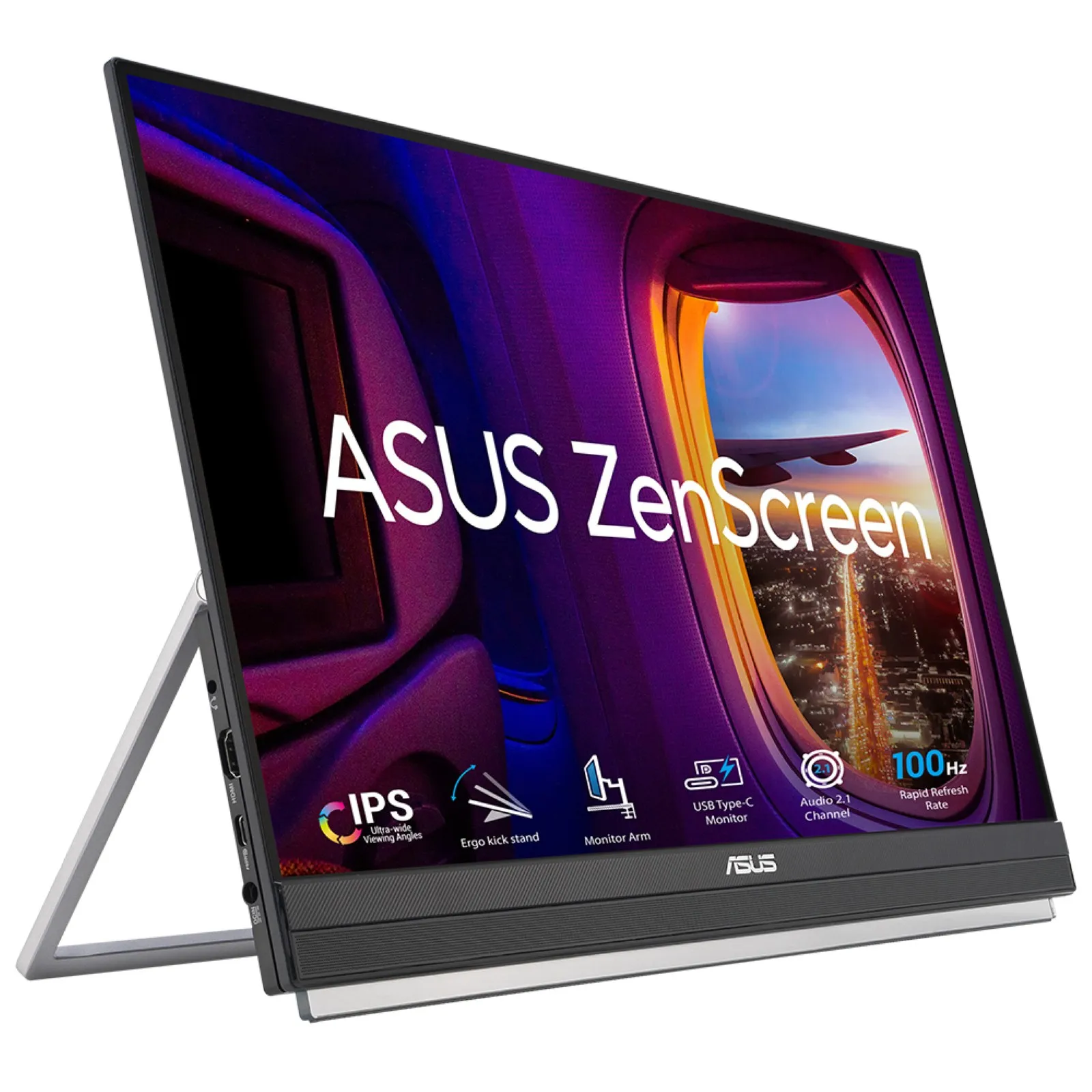 ASUS ZenScreen MB229CF 21.5" Full HD, IPS -kannettava n&auml;ytt&ouml;