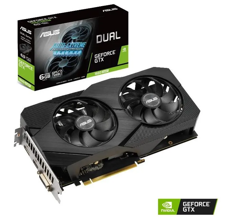 Asus GeForce GTX 1660 SUPER Dual EVO 6GB - Graphics card
