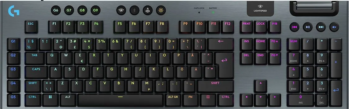 Logitech G915 X LIGHTSPEED Low Profile, Tactile - wireless gaming keyboard, black