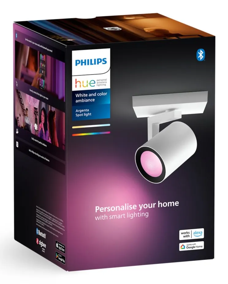 PHILIPS HUE ARGENTA SINGLE SPOT WHITE 1X5.7W, 240V