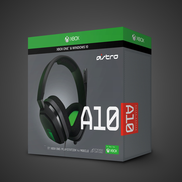 Logitech Astro A10 - gaming headset Xbox One - GREY/GREEN