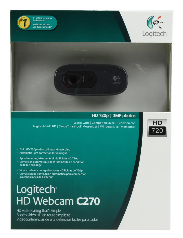 Logitech Webcam HD C270 Black