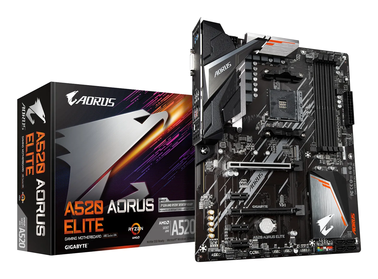 Gigabyte A520 Aorus Elite ATX - motherboard