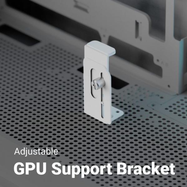 AeroCool P500B Digi -miditornikotelo ikkunalla ja RGB-valaistuksella, valkoinen