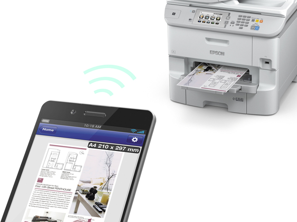 Epson WorkForce Pro WF-6590DWF Duplex, LAN/Wi-Fi, A4 - f&auml;rgbl&auml;ckstr&aring;leskrivare