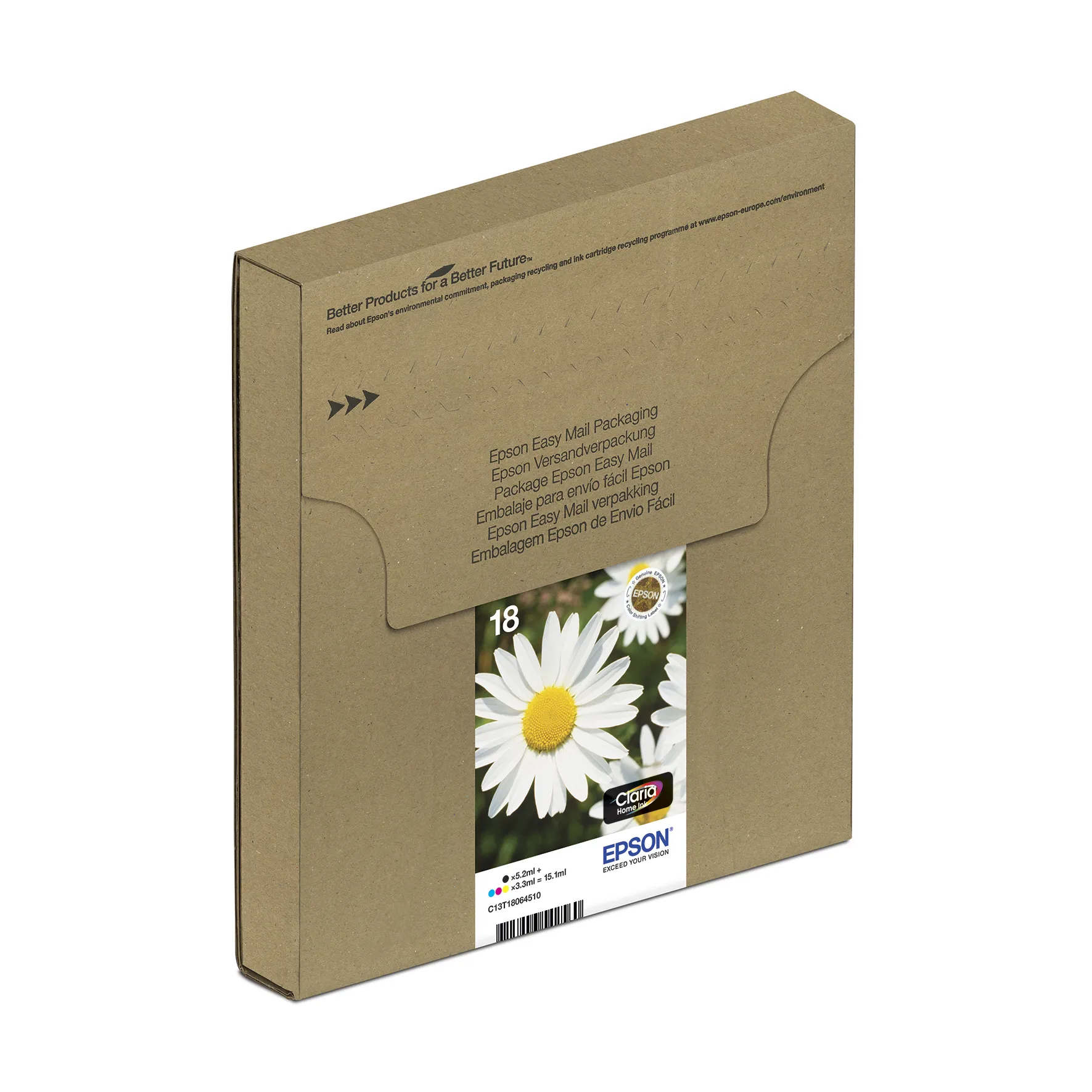 Epson T1806 EasyMail Daisy CMYK -mustekasettipakkaus, moniv&auml;rinen, 4 kpl