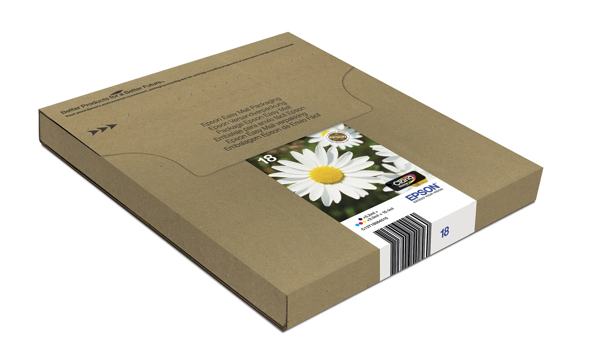 Epson T1806 EasyMail Daisy CMYK -mustekasettipakkaus, moniv&auml;rinen, 4 kpl