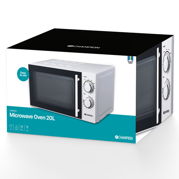 Champion 700W -mikroaaltouuni, 20l