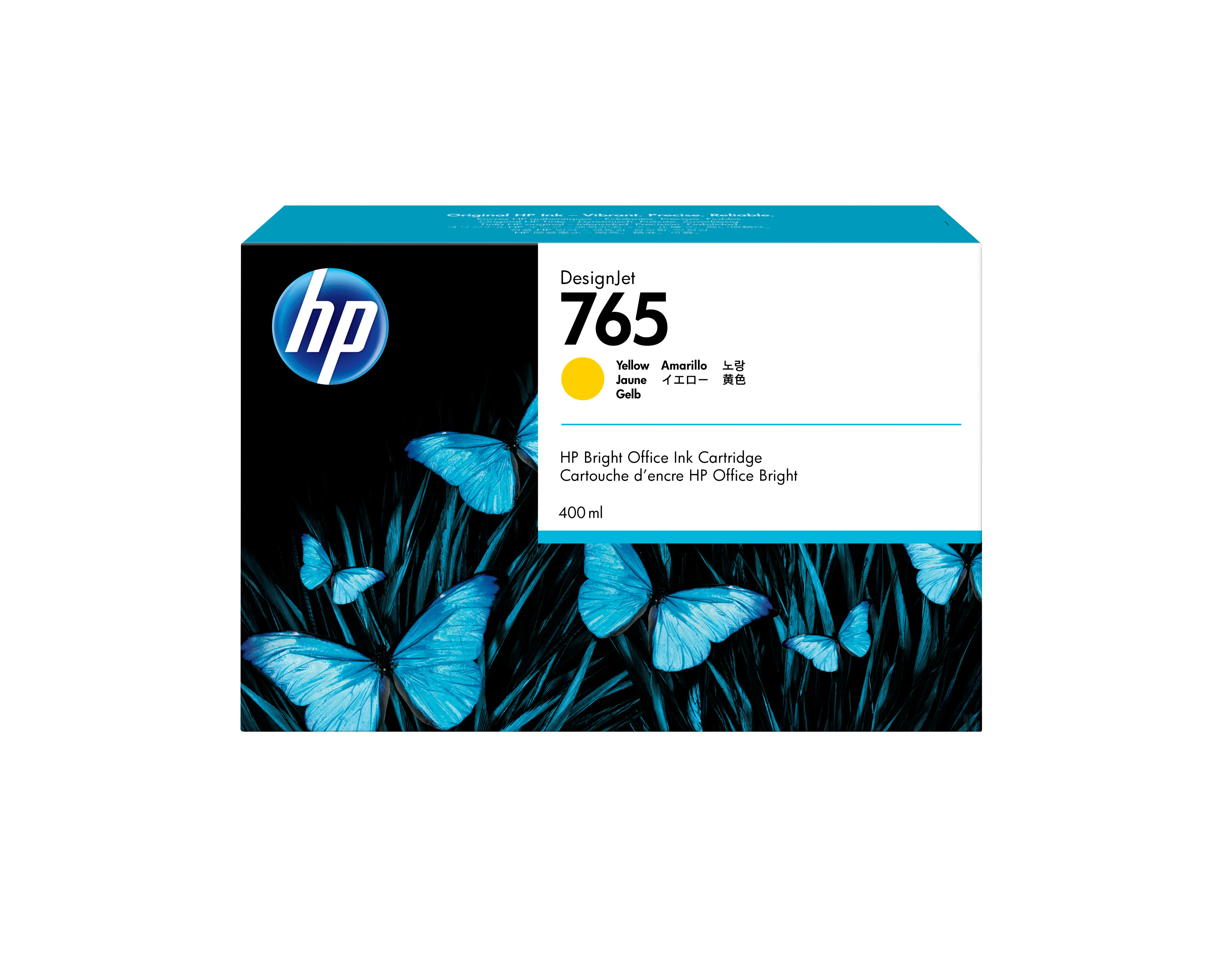 HP DesignJet 765 -mustekasetti, 400 ml, keltainen