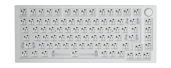 Glorious GMMK Pro 75% Barebone -n&auml;pp&auml;imist&ouml;n runko, ANSI, hopea