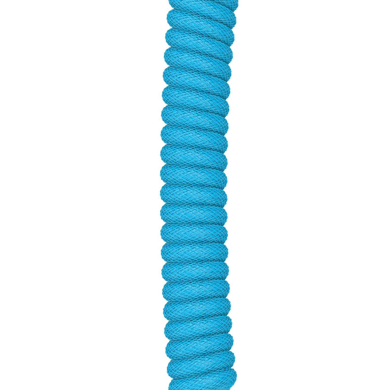 Glorious GMMK Coiled USB-A - USB-C -kaapeli, 1.4m, Electric Blue