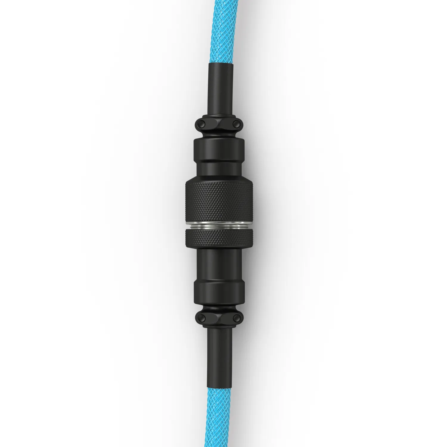 Glorious GMMK Coiled USB-A - USB-C -kaapeli, 1.4m, Electric Blue