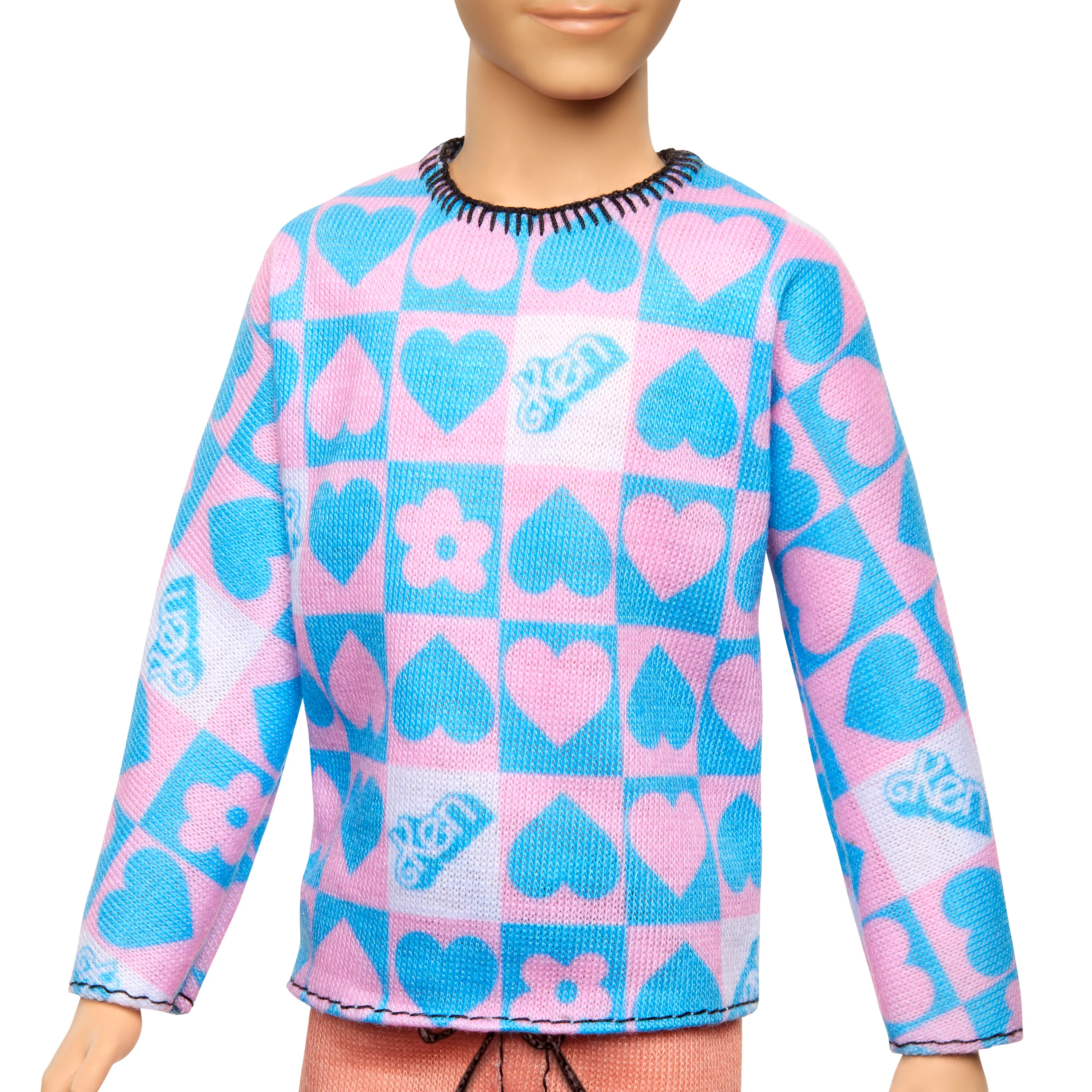 Mattel Barbie Fashionistas Ken doll with blue and pink sweater