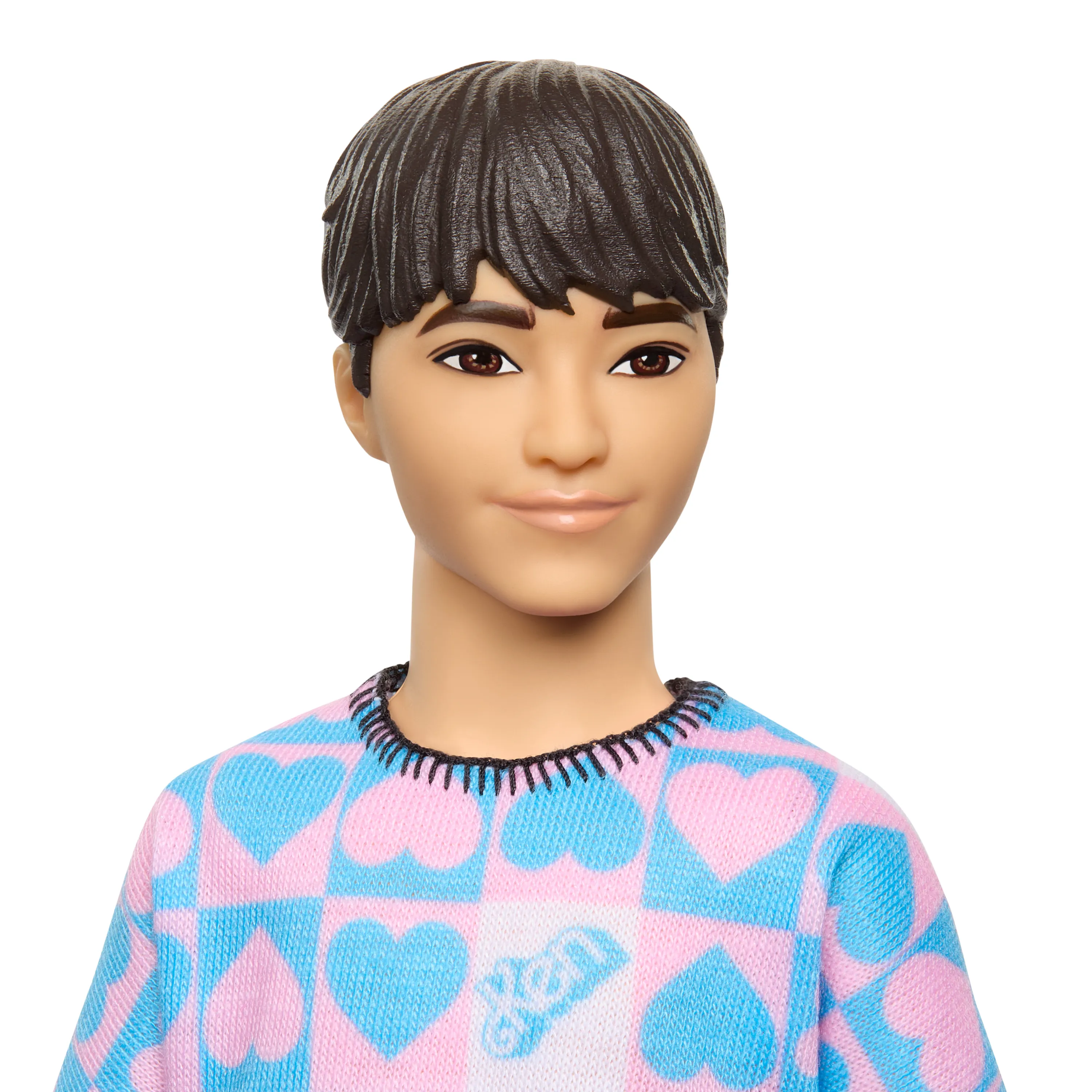 Mattel Barbie Fashionistas Ken doll with blue and pink sweater