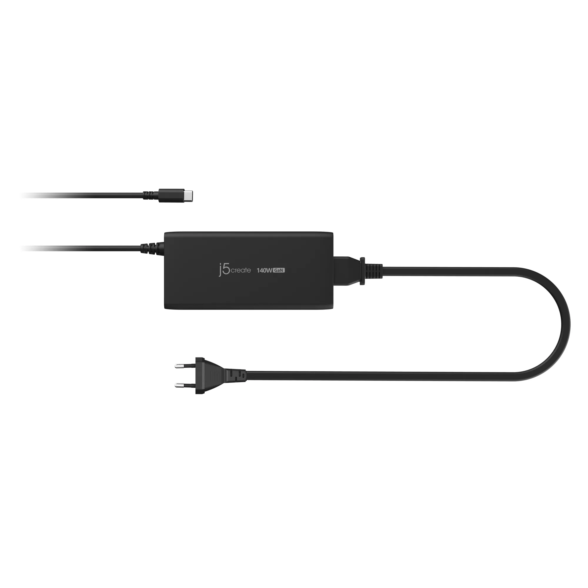 J5 Create JUP17140-EN 140W GaN Power Delivery 3.1 USB-C - V&auml;ggladdare, Svart