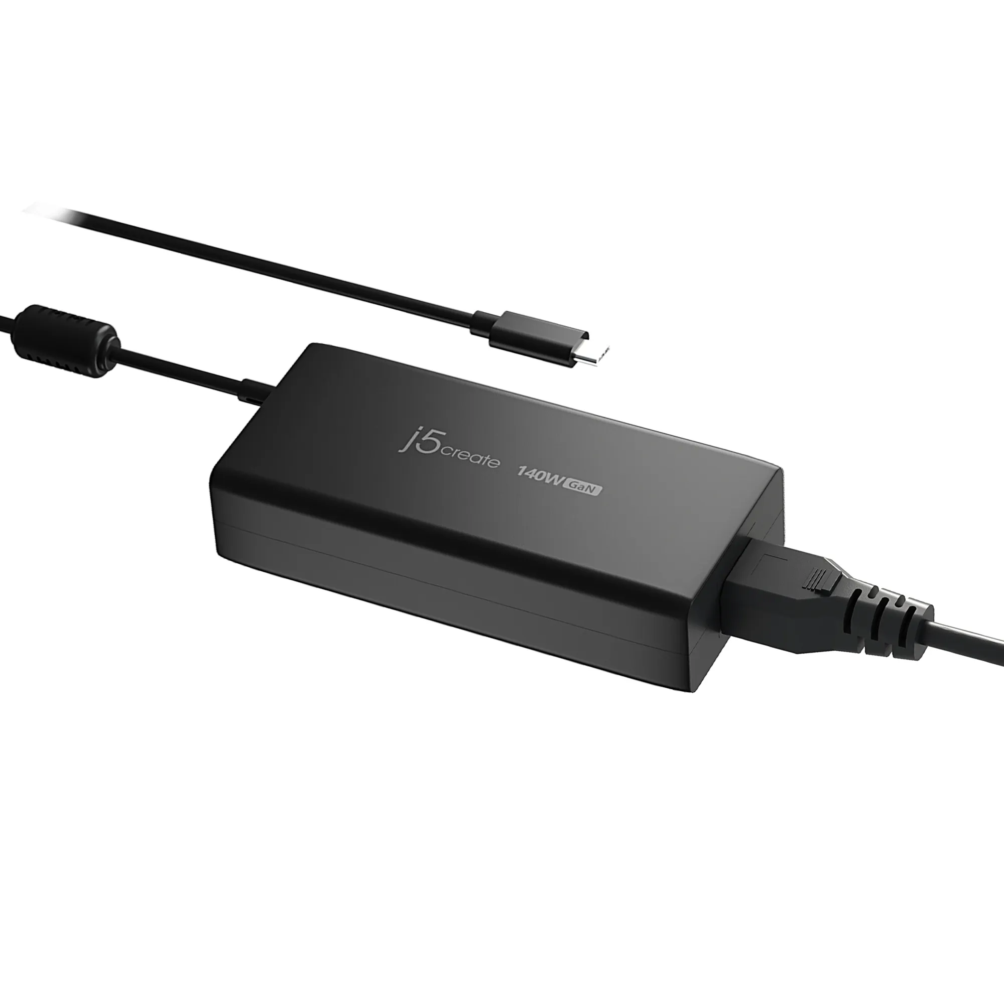 J5 Create JUP17140-EN 140W GaN Power Delivery 3.1 USB-C - V&auml;ggladdare, Svart