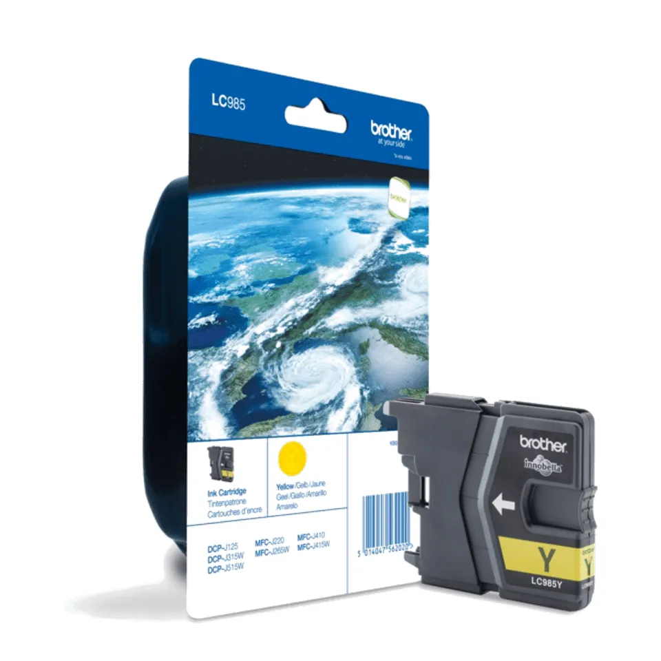 Brother LC985YBP ink cartridge, Yellow