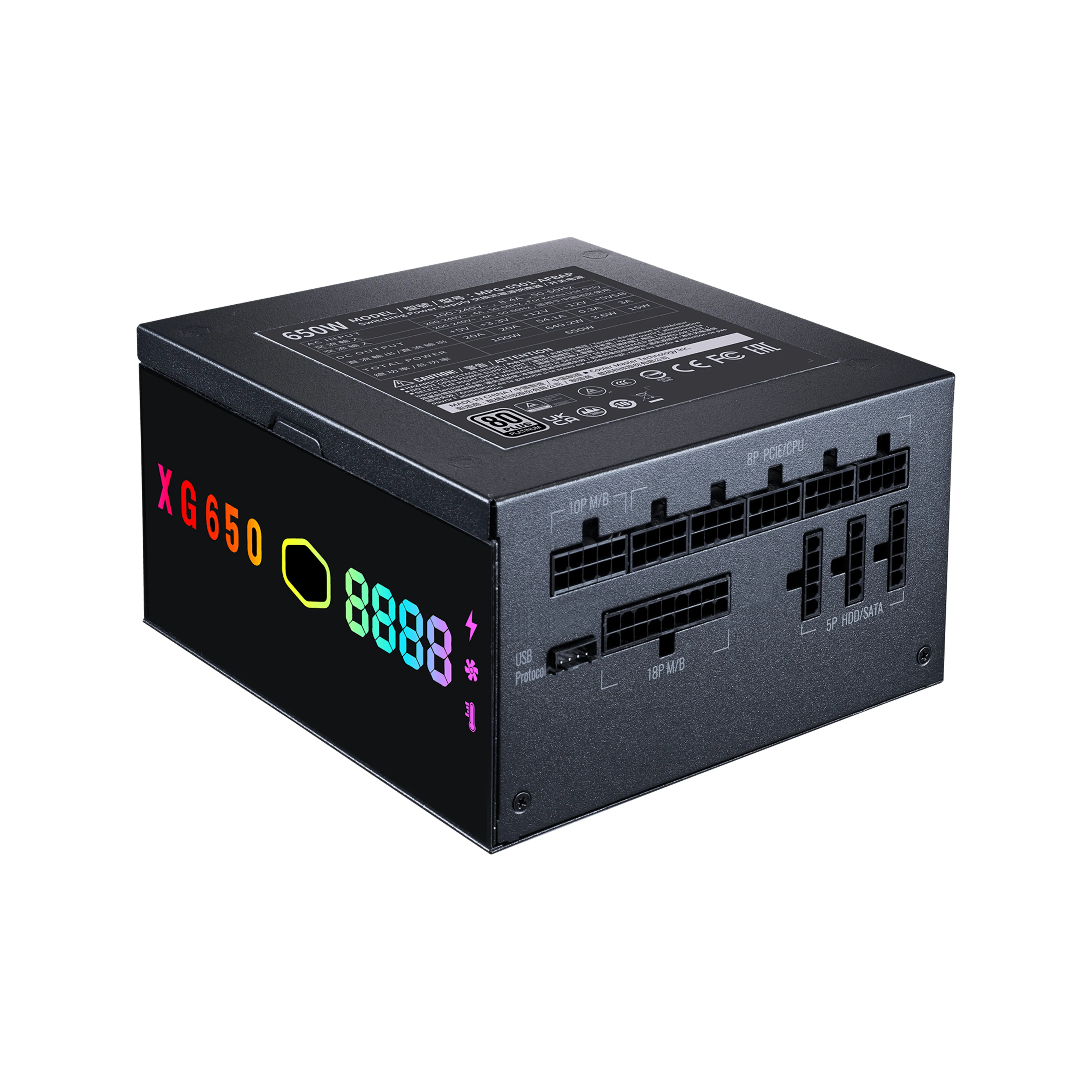 Cooler Master XG650 Plus 650W - Power supply, 80 Plus Platinum