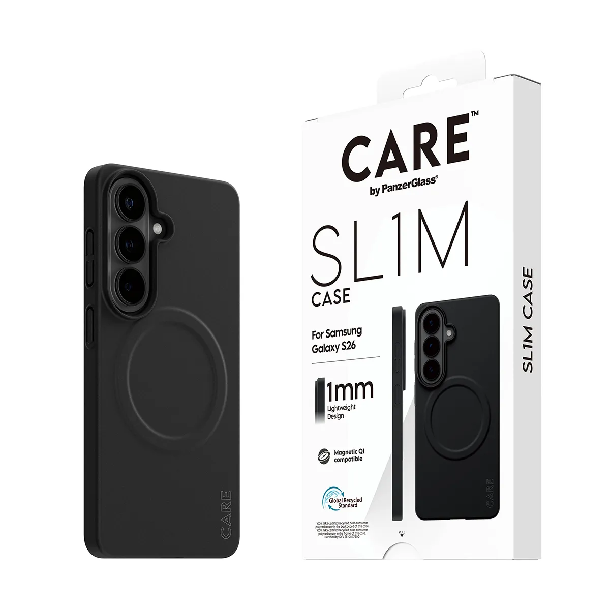 PanzerGlass CARE SL1M Case for Galaxy S26, Black