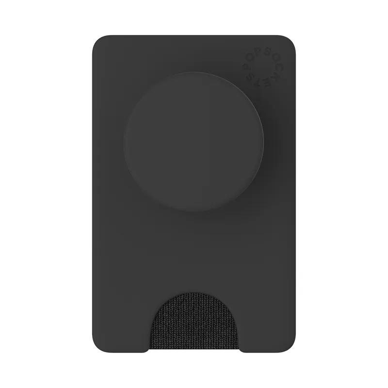POPSOCKETS Wallet Black Avtagbar Mobil Pl&aring;nbok PopWallet+