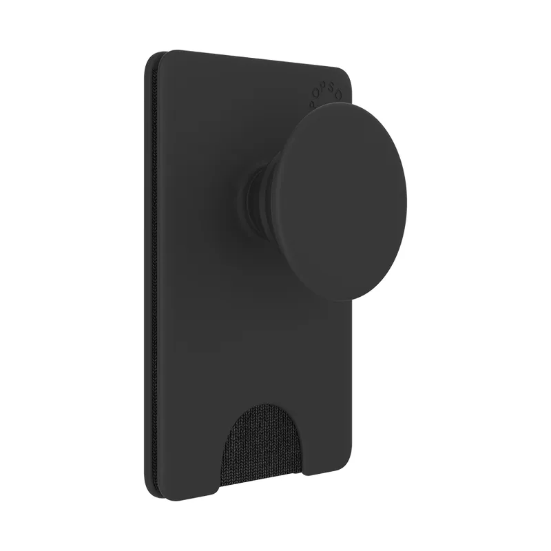 POPSOCKETS Wallet Black Avtagbar Mobil Pl&aring;nbok PopWallet+
