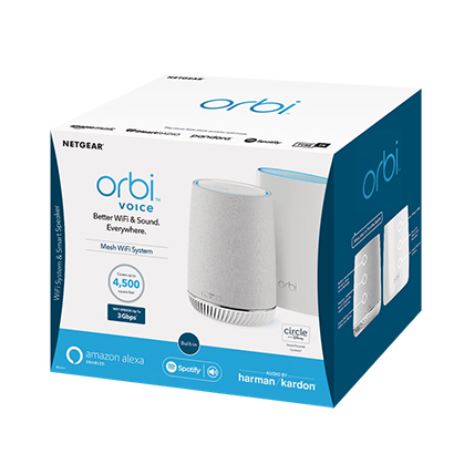 Netgear Orbi 8PT Desktop Router Voice Bundle /RBK50V-100EUS