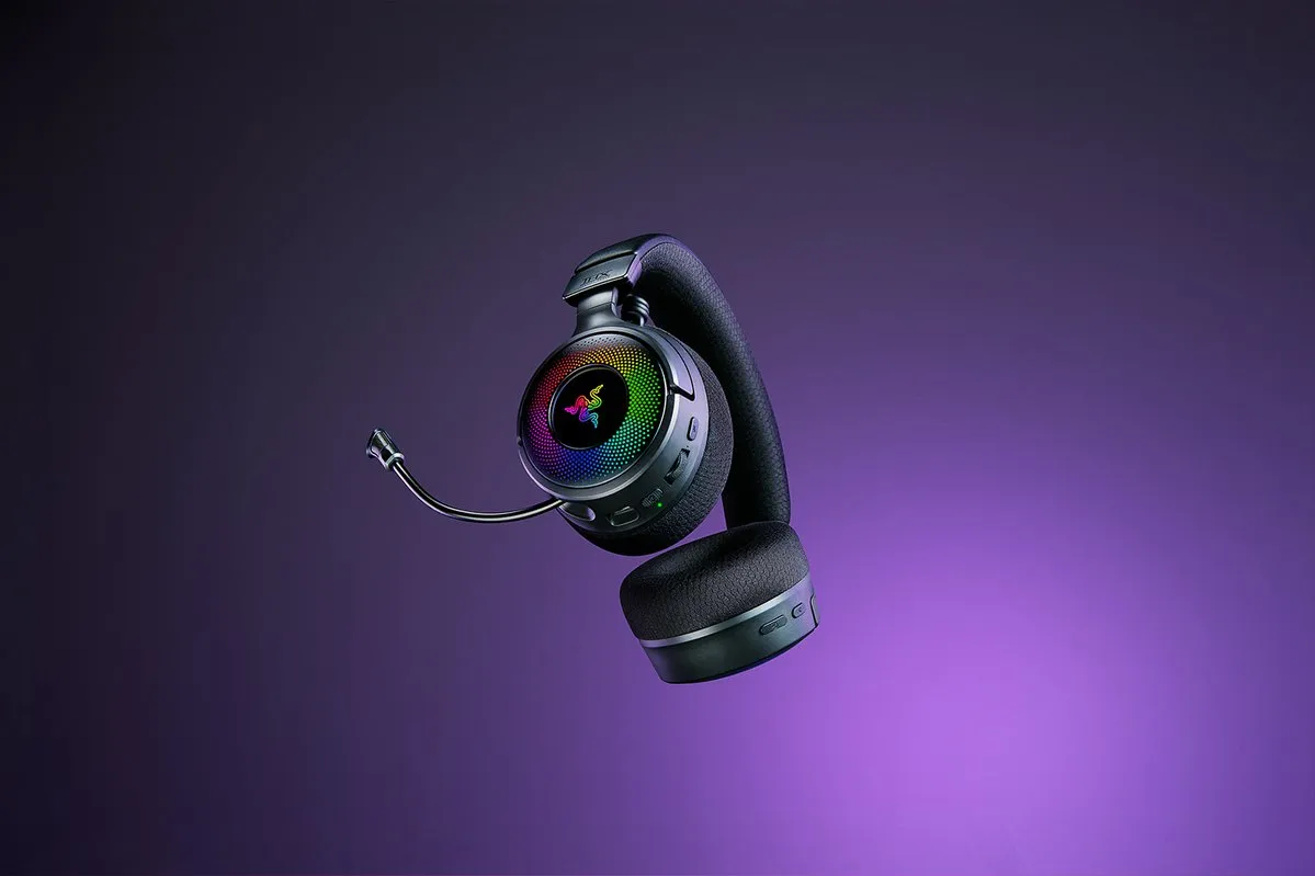 Razer Kraken V4 -langattomat pelikuulokkeet mikrofonilla, musta