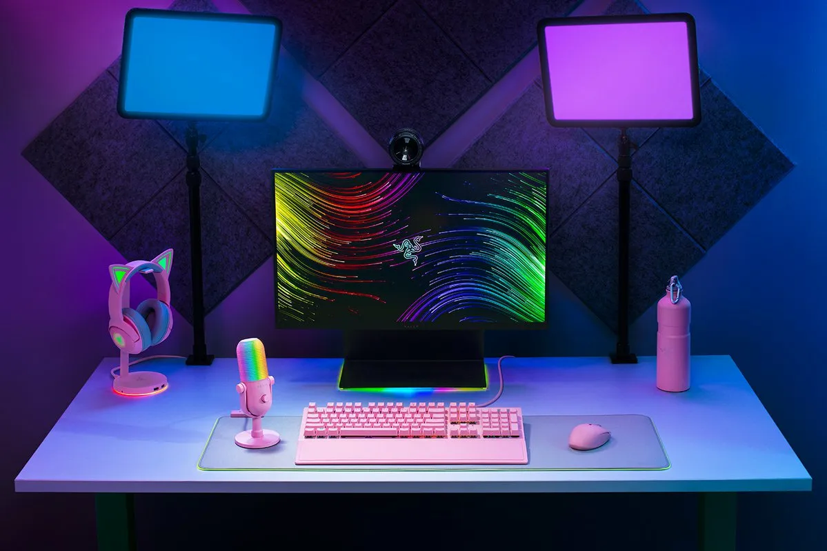 Razer Seiren V3 Chroma, USB, Condenser Microphone, Quartz Pink