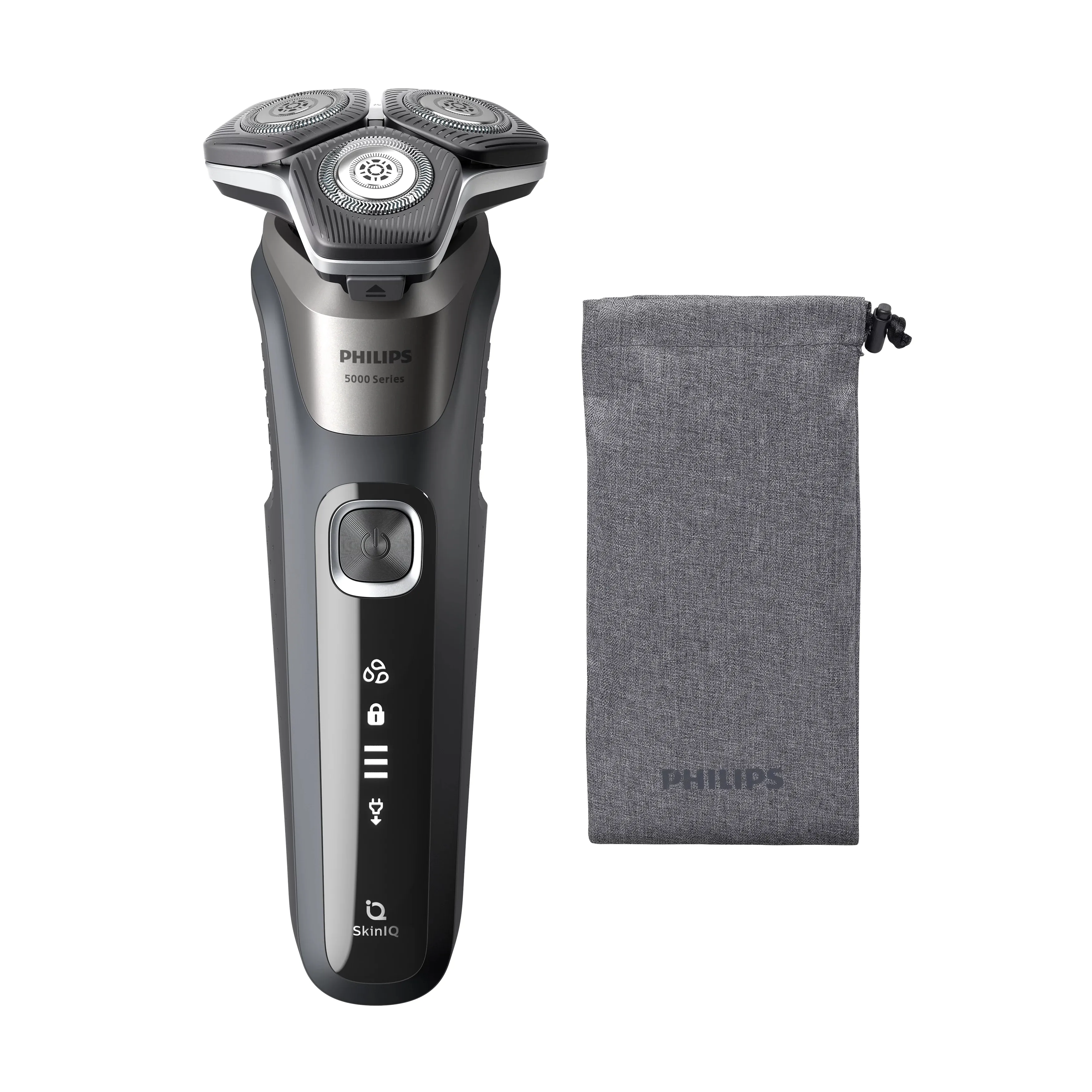 Philips Shaver Series 5000 S5887/10 Wet &amp; Dry -parranajokone, harmaa