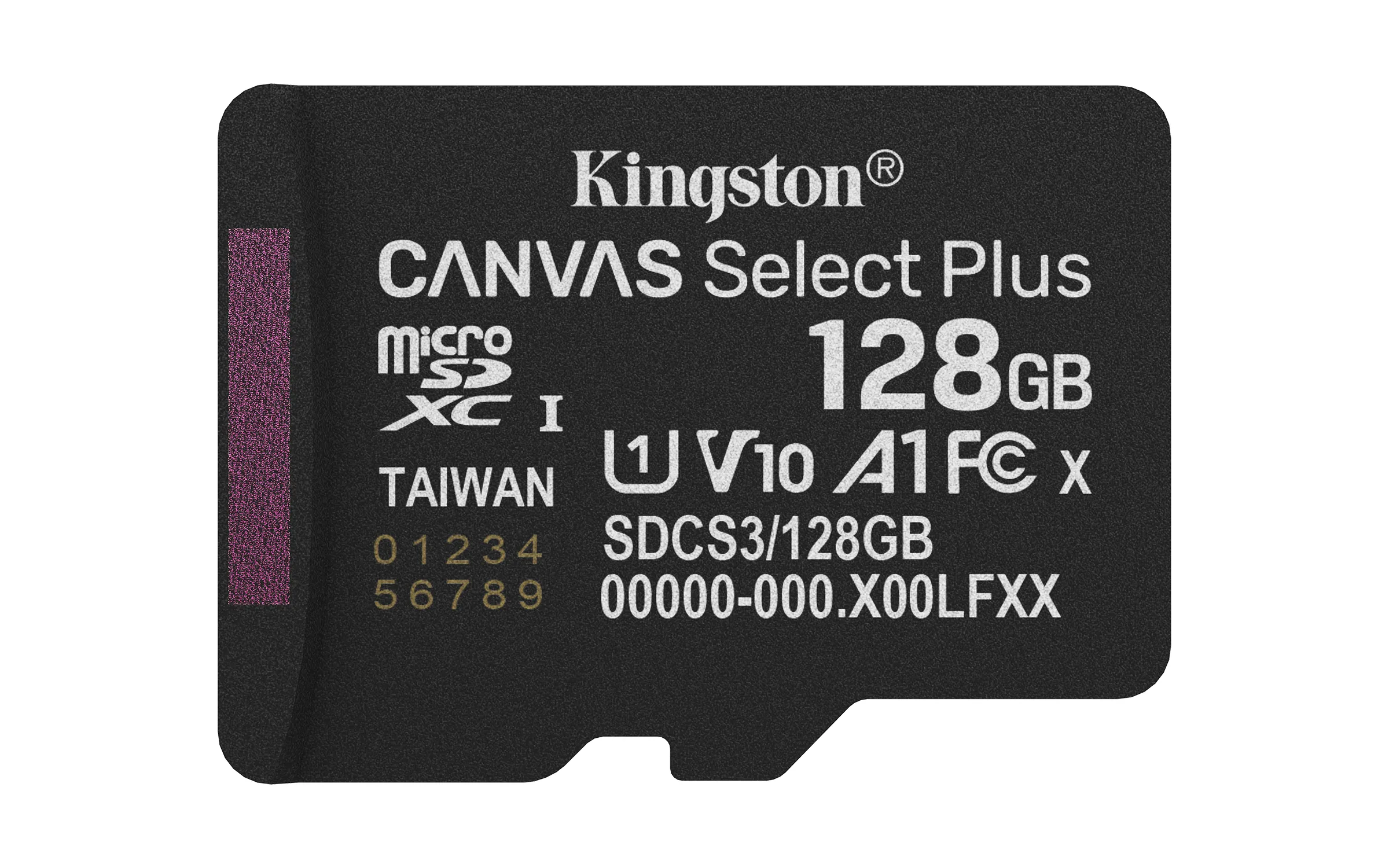 Kingston 128 Gt microSDXC Canvas Select Plus Gen3 -muistikortti