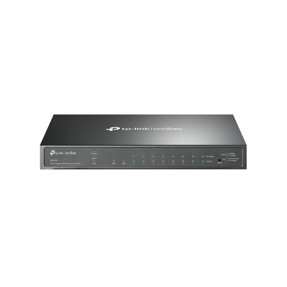TP-LINK Omada 8-Port Gigabit Smart PoE+ Switch with 2 SFP Slots
