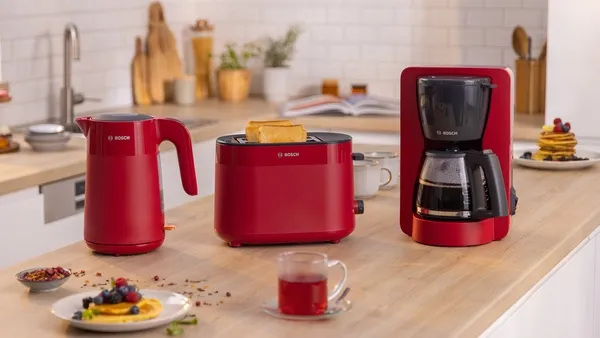Bosch MyMoment TKA2M114 15 koppar kaffebryggare, r&ouml;d