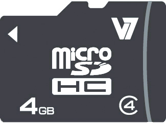 V7 4GB - microSDHC +SD Adapter V7 4GB - microSDHC +SD Adapter