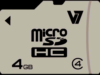 V7 4GB - microSDHC +SD Adapter V7 4GB - microSDHC +SD Adapter