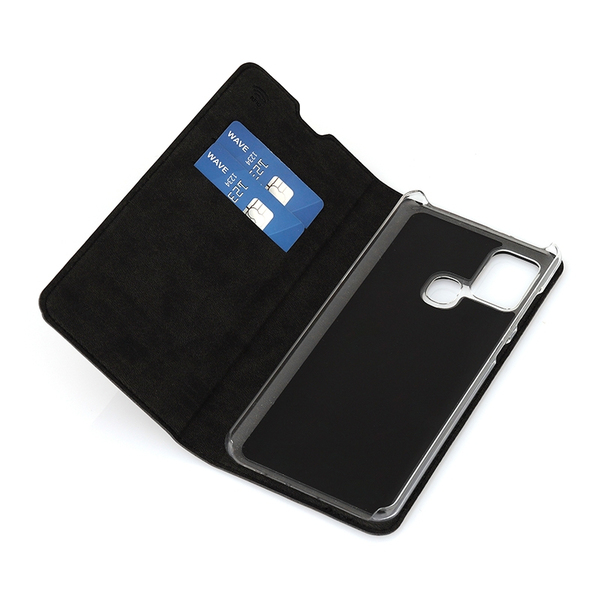 Wave Book Case, Galaxy A21s - case, Black